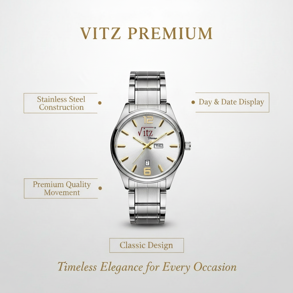 Vitz PrimeX Silver Men Watch