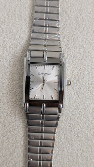 Swingstar Silver & White Dial Man Watch