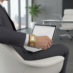 Swingstar Golden & White Dial Man Watch