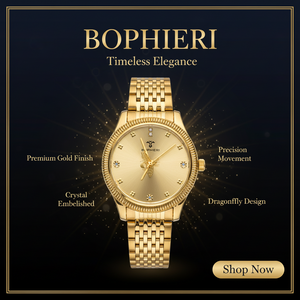 Bophieri Golden Men Watch