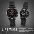 LT Royal Classic Black Couple Watch Set