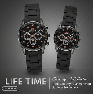 LT Royal Classic Black Couple Watch Set
