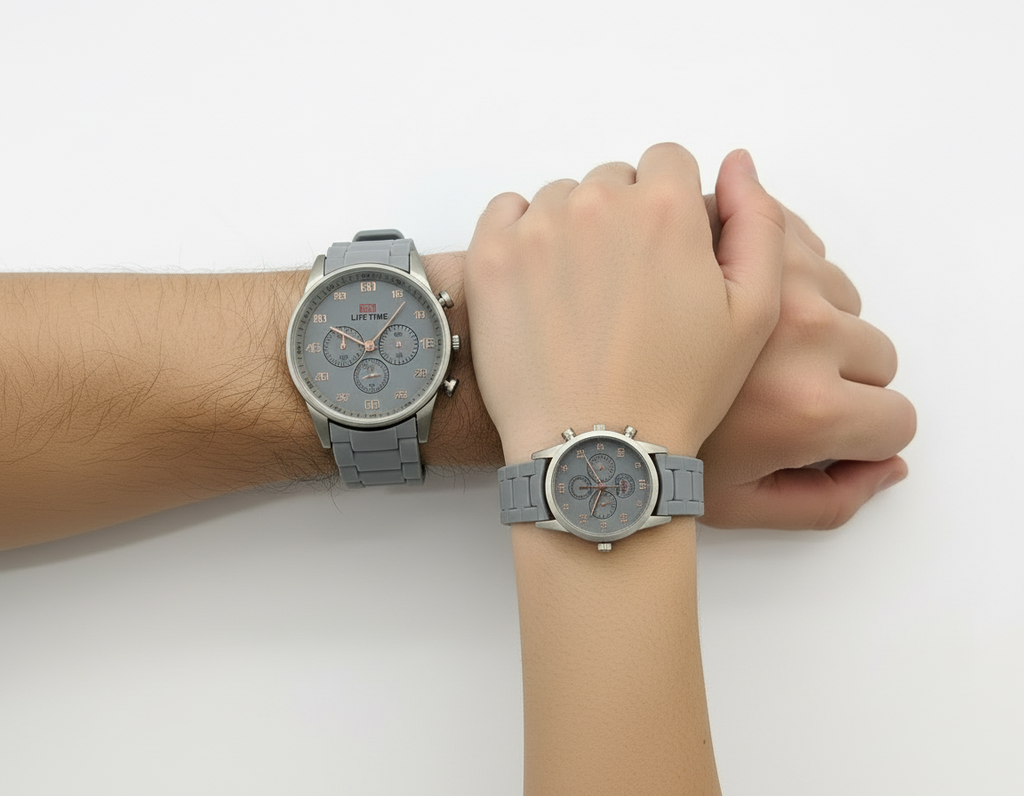 LT Royal Classic Gray Couple Watch Set
