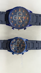 LT Royal Classic Navy Blue Couple Watch Set