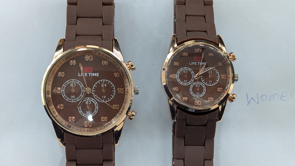 LT Royal Classic Brown Couple Watch Set