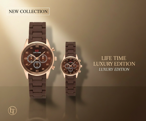 LT Royal Classic Brown Couple Watch Set