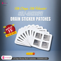 (Pack of 15) Multifunctional Disposable Self Adhesive Floor Drain Sticker Patch For Kitchen Bathroom Sink Strainer Stopper