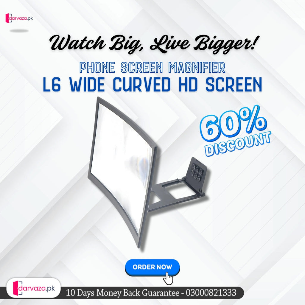 Phone Screen Magnifier L6 Wide Curved Screen in Super Premium Quality