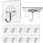 Wall Adhesive Hooks (10 Pcs)