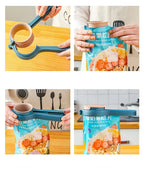 (Pack of 2) Seal Pour Food Storage Bag Sealing Clip Snack Fresh Keeping Sealer Clamp Plastic Helper Food Saver