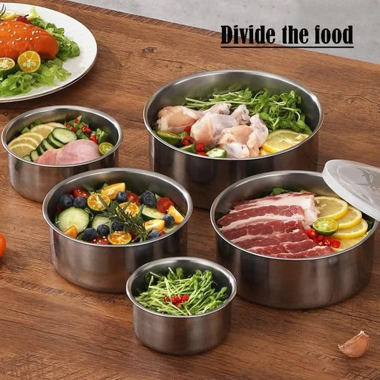 Fresh Box Set 5-Piece | Stainless Steel Food Storage Containers