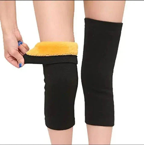 Full Wool Cashmere Warm Knee Pads 2 Pcs Super Elastic Knees Sleeves Support Protector