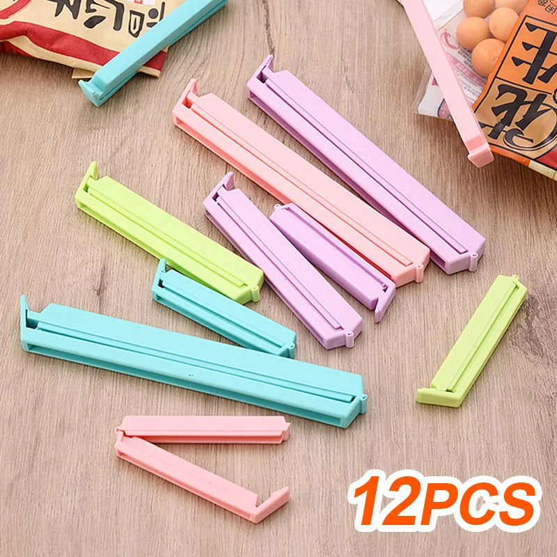 Portable Kitchen Storage Food Sealing Bag Clips 12Pcs