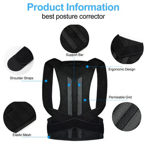 Adjustable Posture Corrector Belt for Waist and Back Support