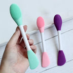 Double-ended Silicone Face Mask Brush and Silicone Facial Mud Mask Applicator