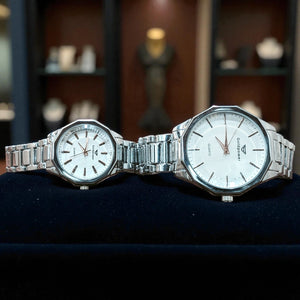 Silver DuoVerse Couple Watch Set