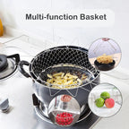 High-Quality Stainless Steel Foldable Chef Basket For Fried Food and Fruits