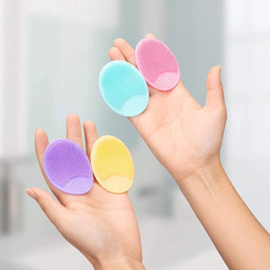 (Pack of 2) Soft Silicone Manual Facial Cleansing Finger Face Brush for Makeup Removal Nose and Wing Cleaner for Women
