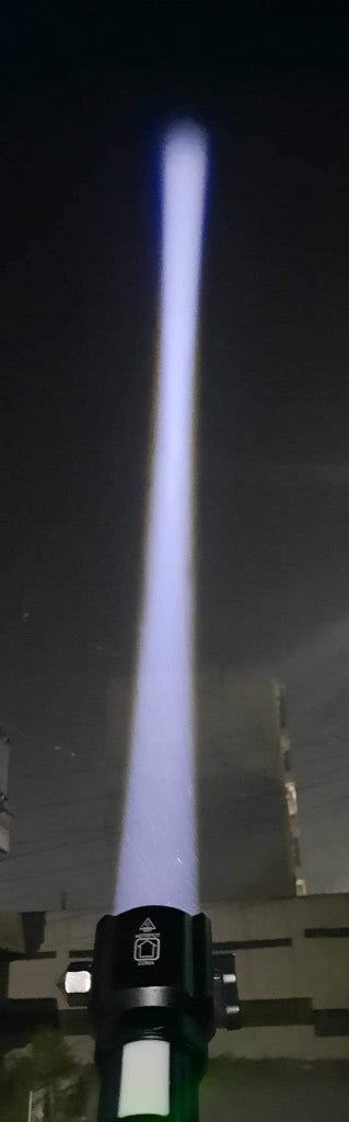 Ruilang Torch RL233 Metal LED FlashLight with Cutter Hammer and Mobile Power Bank