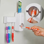 Best Quality Set of Toothpaste Dispenser & Brush Holder