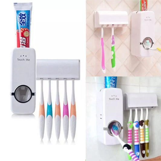 Best Quality Set of Toothpaste Dispenser & Brush Holder
