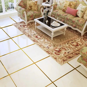 Self-Adhesive Sealing Tile Sticking Golden Decoration Tape For Home Floor Tiles and Wall Décor