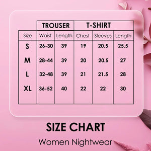 Blue Pink Check Style Nightwear Set