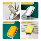 Pack of 3 Travel Soapbox Adjustable Soap Dish Creative Draining Wall Hanging Non-slip Soap Box Suitable For Kitchen Bath Free Punch Soapbox 3 Pcs