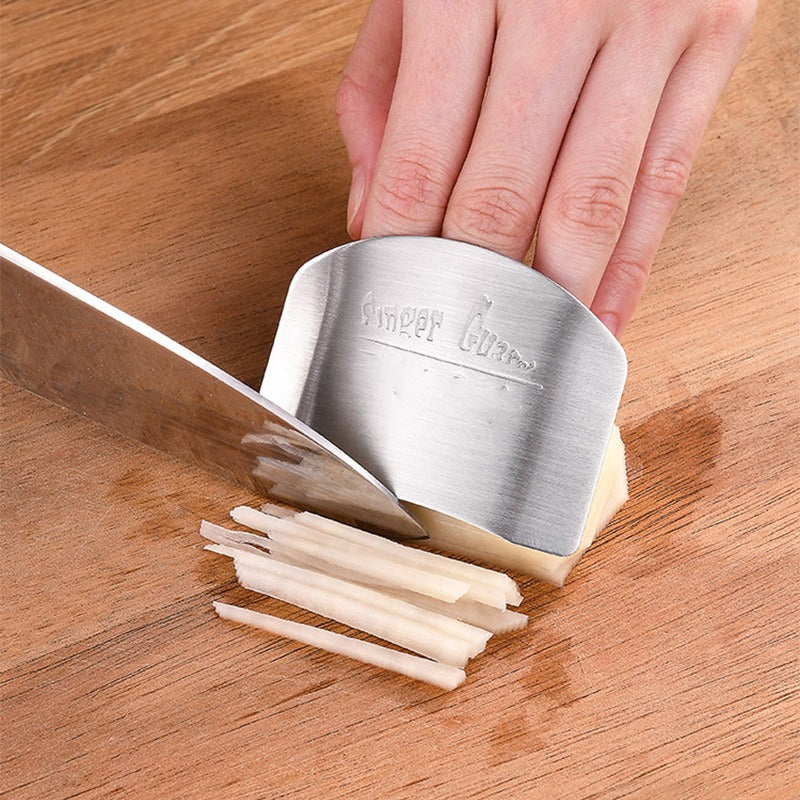 Buy 1 Get 2 Free Stainless Steel Finger Protector For Protect Fingers From Knife Cuts (3 Pcs)