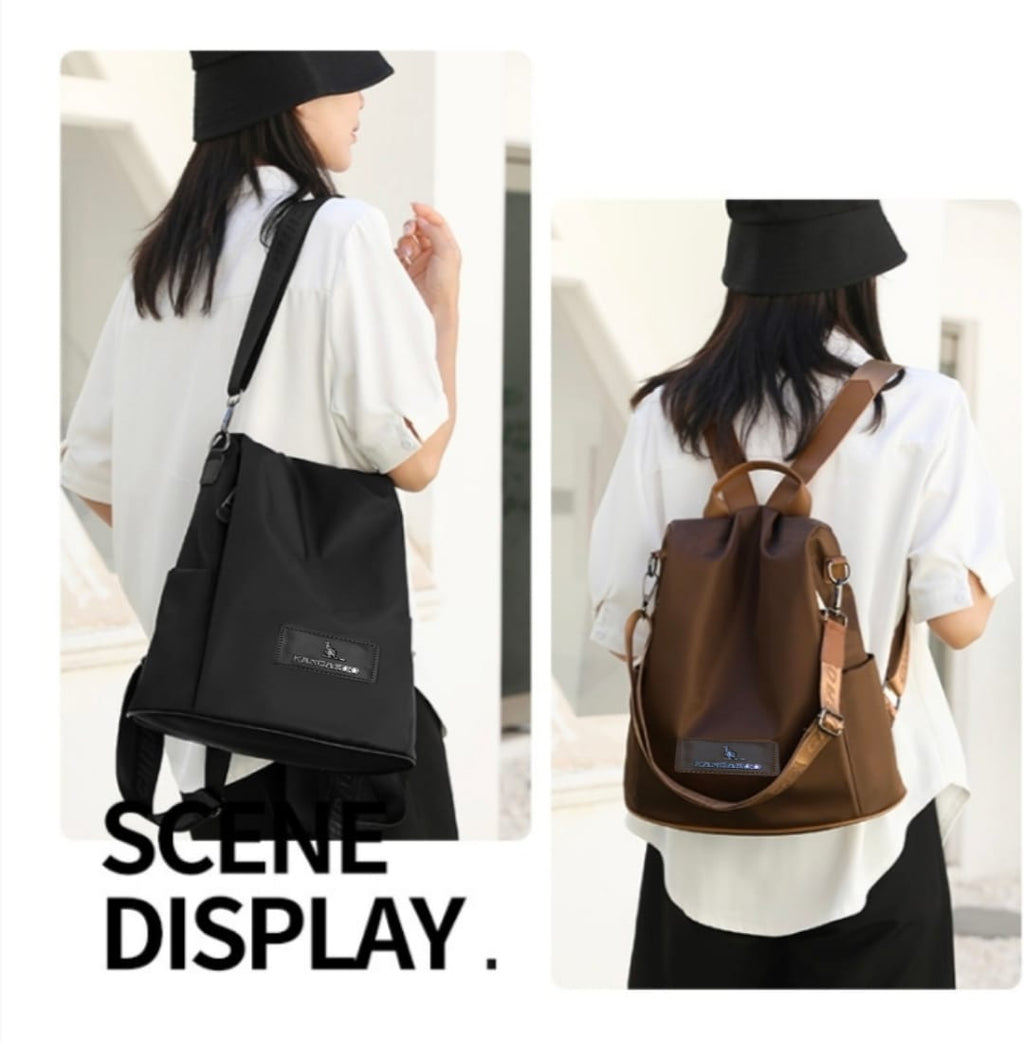 New Branded Stylish KANGROO Twin One Backpack and Crossbody Bag For Women
