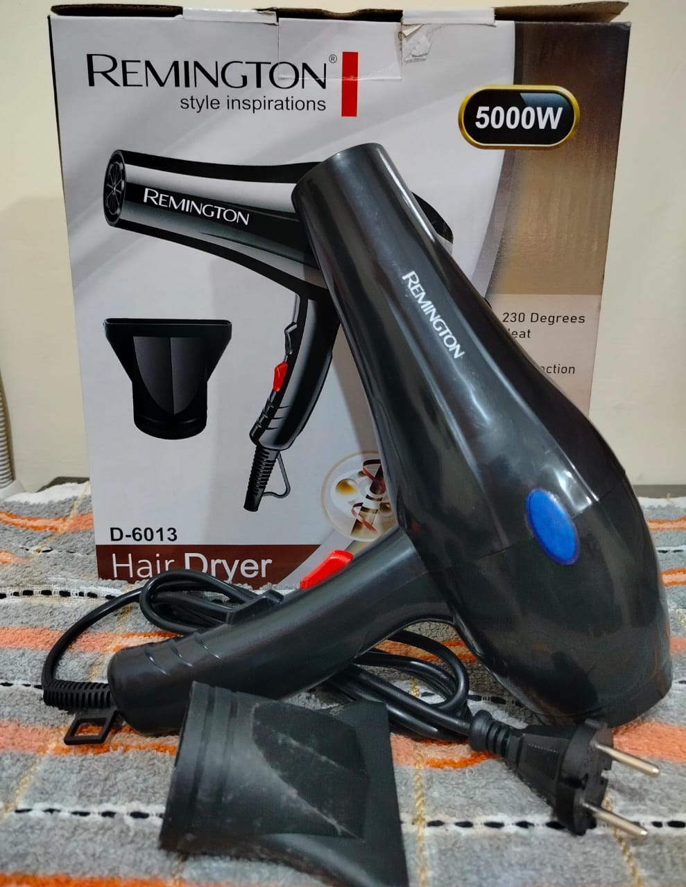 Remington Electric Essential Care Hair Dryer 5000W with Box