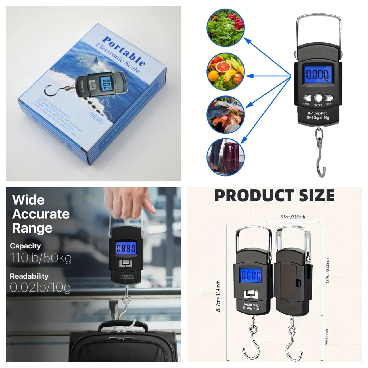 Portable Handheld Digital Luggage Weighting Scale For Home and Outdoor Use