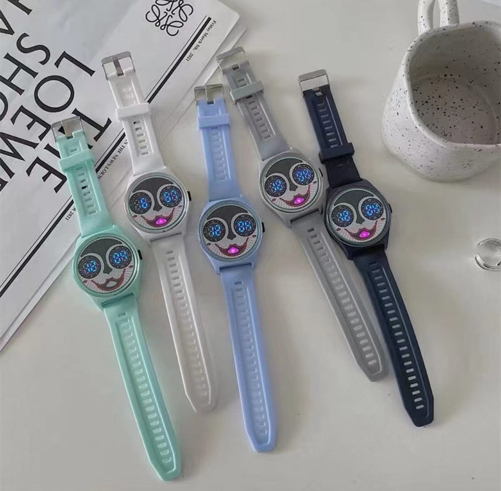 (Pack of 3) ADAMO Joker Smile Kids Digital Unisex Watch For Boys and Girls