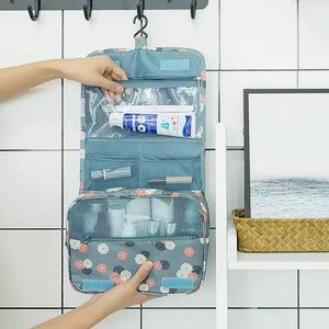 High Capacity Makeup Travel Bathroom Toiletries Wash Classification Hook Cosmetic Organizer Storage Bag for Women