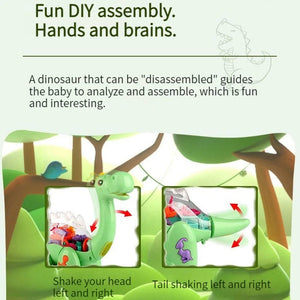 Electric Transparent Gear Dinosaur Toy with Music & Lights – Brachiosaurus for Kids (3–5 Years)