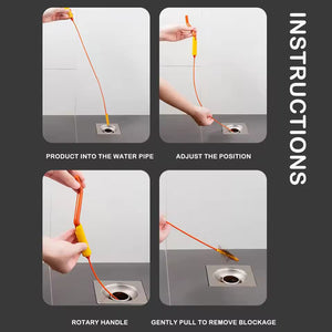 Flexisnake Drain Weasel Sink Snake Hair Clog Remover Tool