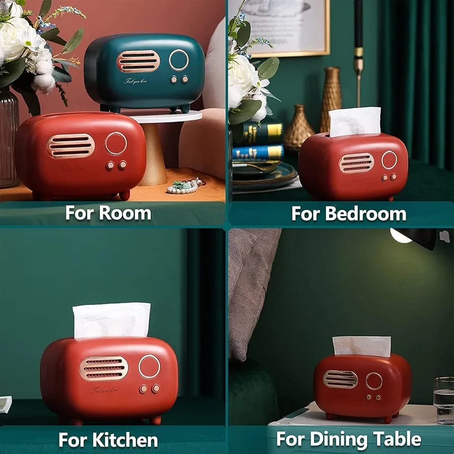 Retro Radio Tissue Box
