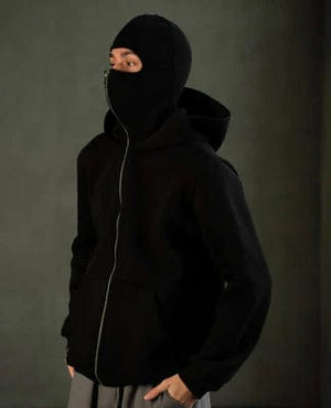 Balaclava Ninja Hoodie in Black