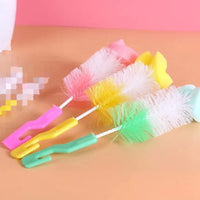 Set Of 3 Baby Bottle Brush with Nipple Cleaner
