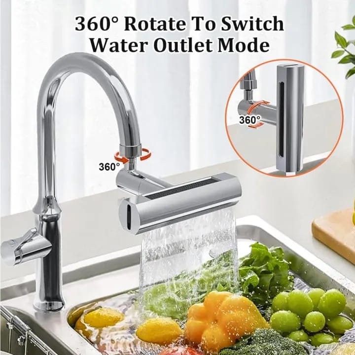 4 in 1 Kitchen Sink Faucet with Universal Swivel Shower Head