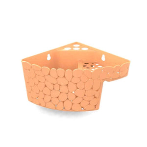 Wall Mounted Bathroom Storage Triangle Corner Shelf Organizer With Drainage Hole