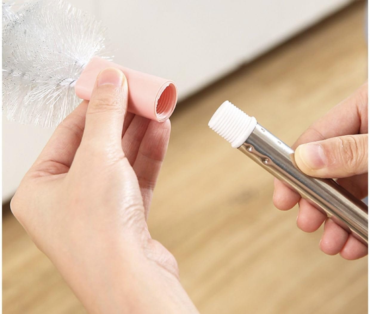 Long Bottle Brush, 3 & 5 Gallon Bottle Cleaner Brush, Bendable Replaceable Brush Head Bottle Cleaning Brush