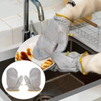 Kitchen Dish Silver Wire Cleaning Gloves