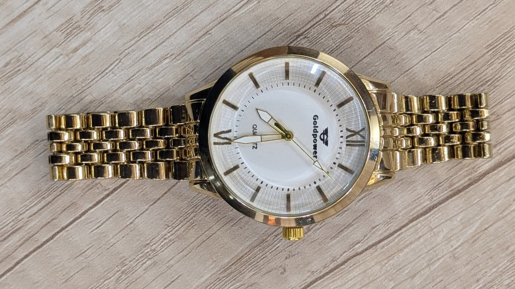 Gold Infinity Couple Watch Set