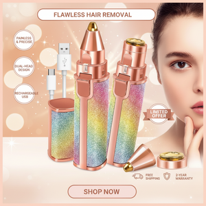 2-in-1 Facial Hair Remover & Eyebrow Trimmer