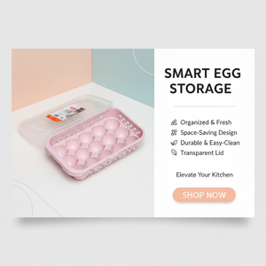 Egg Storage Box (15 Grids)