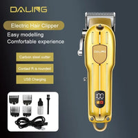 DALING Electric Hair Clipper Rechargeable Shaver Beard trimmer Professional Hair Trimmer Cordless Oil head Men Hair Cutting Machine