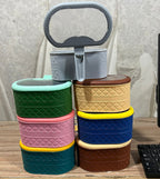 New ClothShape 3 Portion Spice Jar with Spoons Mix/Random colour