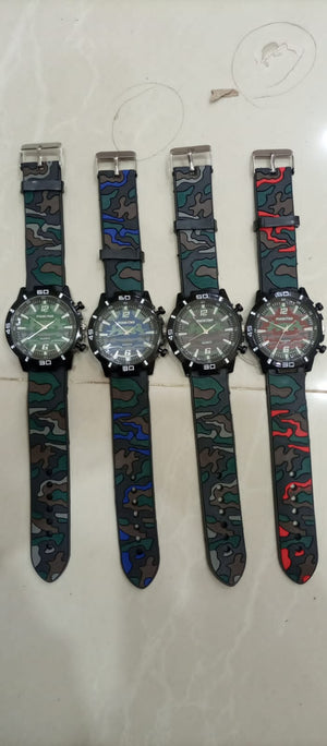 (Pack of 2) Force Time Army Analog Wristwatch For Men and Boys