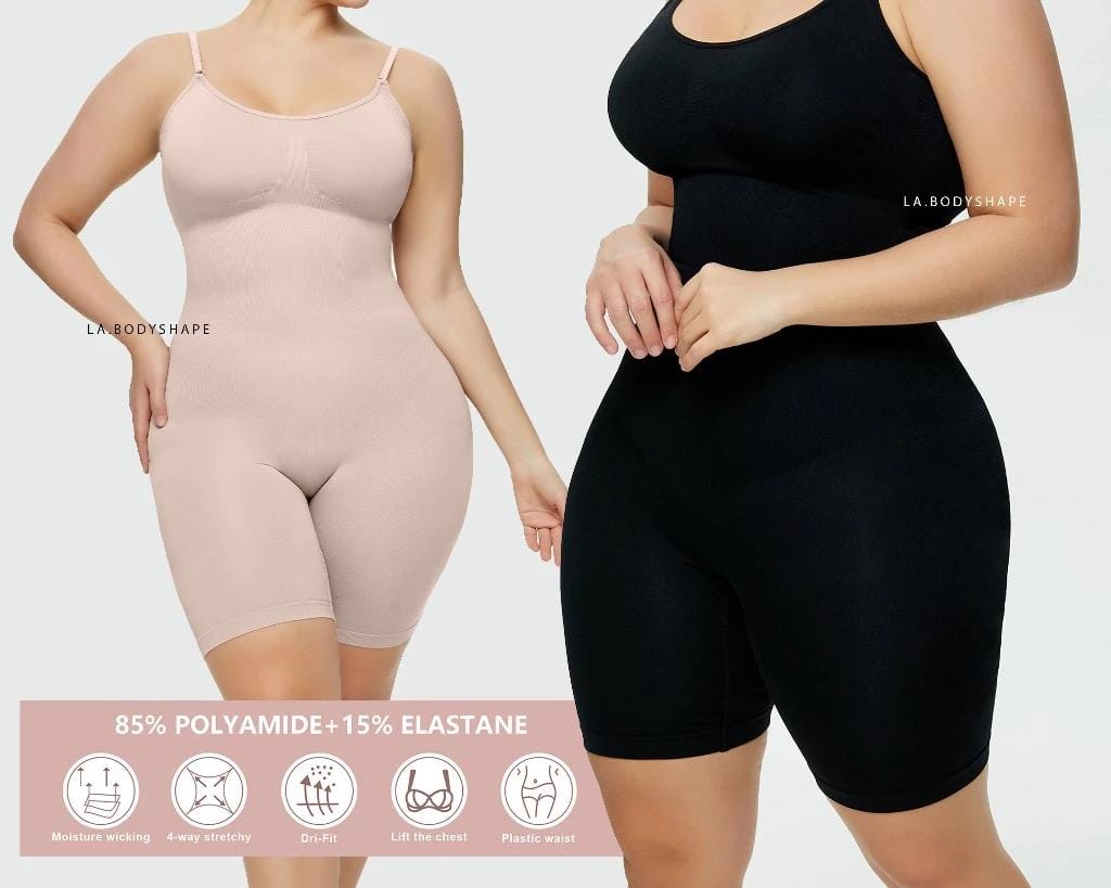 Frim Control Shaping for Women Seamless Crotchless Waist Slimming Body Shaper Full Bodysuit
